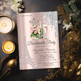 Eiffelturm, Tropfen Weintrauben Junggeselinnen-Abs Einladung