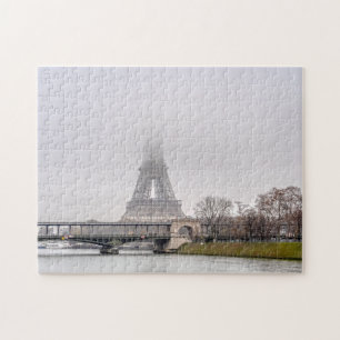 Eiffelturm und Bir-hakeim-Brücke an einem schönen  Puzzle