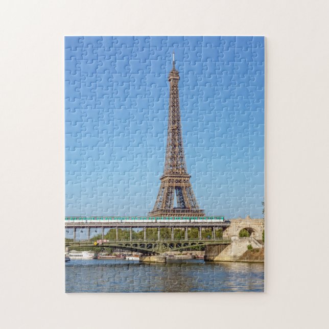 Eiffelturm und Brücke Bir-hakeim - Paris, Frankrei Puzzle (Vertikal)