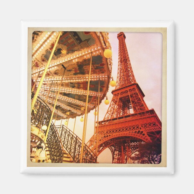 Eiffelturm und Carrousel Magnet (Vorne)