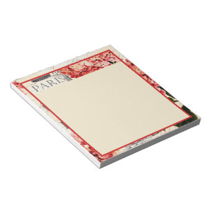 Eiffelturm und Hortensie  Notizblock