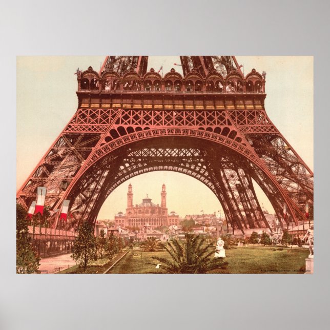 Eiffelturm und Trocadero Poster (Vorne)