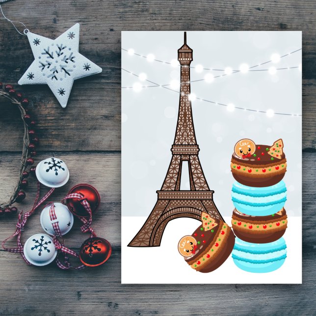 Eiffelturm und Winter Macaroons Weihnachten (Von Creator hochgeladen)
