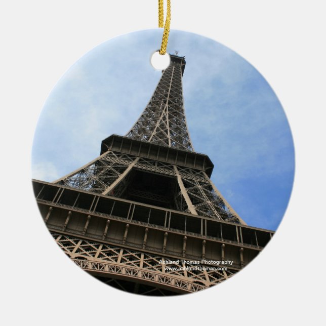 Eiffelturm-Verzierung Keramikornament (Vorne)