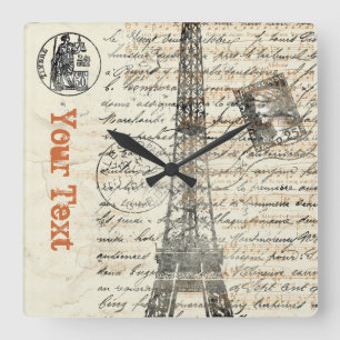 Eiffelturm Vintage französische Uhr