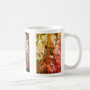 Eiffelturm Vintage Kunst Kaffeetasse