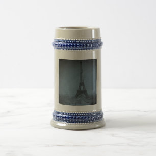 Eiffelturm Vintage Stereoview Cyan-Ton Bierglas