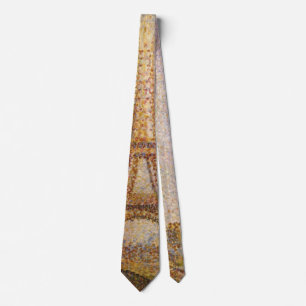Eiffelturm von Georges Seurat, Vintage Fine Art Krawatte