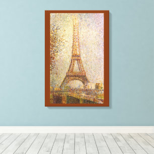 Eiffelturm von Georges Seurat, Vintage Fine Art Leinwanddruck