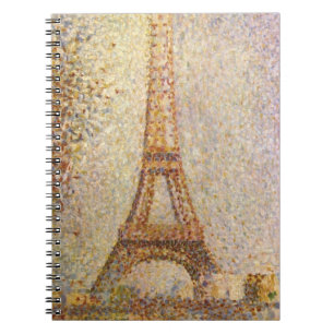 Eiffelturm von Georges Seurat, Vintage Fine Art Notizblock