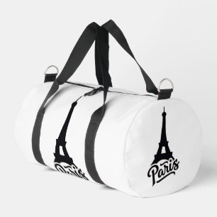 Eiffelturm von Paris (Frankreich) in Schwarz Duffle Bag