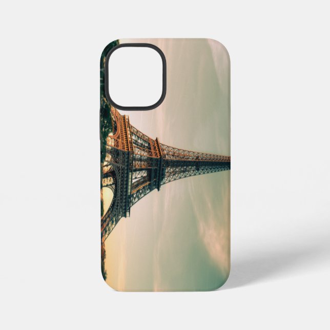 Eiffelturm-Wurfkissen iPhone Hülle (Rückseite)