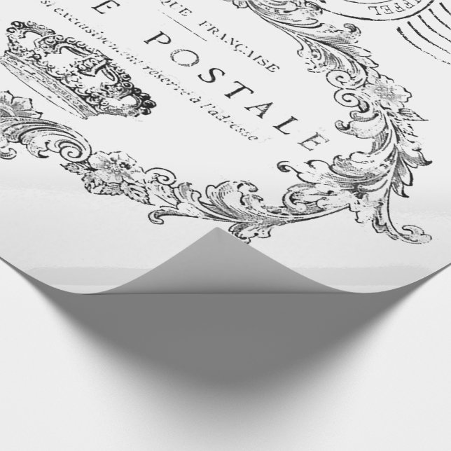 Eiffelturmcollage Geschenkpapier (Ecke)