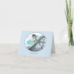 Eiffelturmkarte - Spaß (in verschiedenen Größen) Dankeskarte