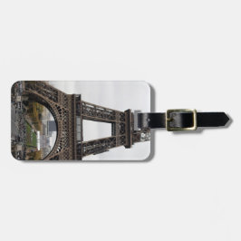 Eiffelturmlandschaft, Gepäckmarke für Denkmäler Gepäckanhänger