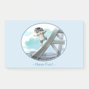 Eiffelturmnotizen 10" x 6" - Spaß Post-it Klebezettel