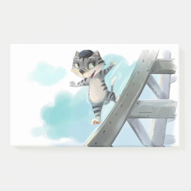 Eiffelturmnotizen 10 Zoll x 6 Zoll Post-it Klebezettel (Vorderseite)