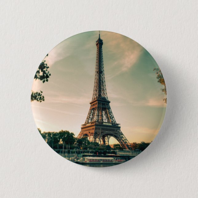 Eiffelturmwerfer Button (Vorderseite)