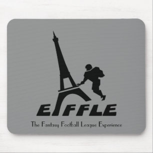 Eiffle schwarzes Logo Mousepad