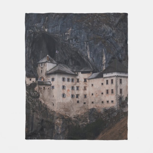 EIGE UND SCHWARZES KONKRETES HAUS FLEECEDECKE (Vorderseite)