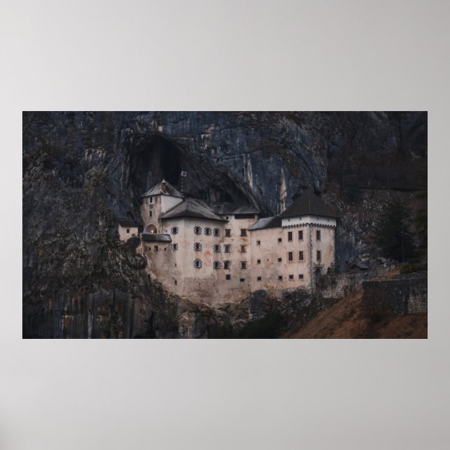EIGE UND SCHWARZES KONKRETES HAUS POSTER (Vorne)
