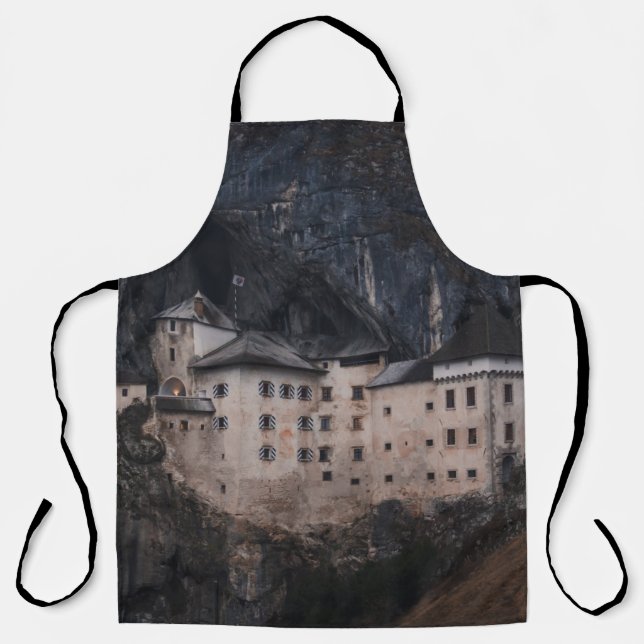 EIGE UND SCHWARZES KONKRETES HAUS SCHÜRZE (Vorderseite)
