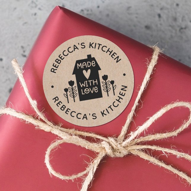 Eigenart mit Liebe Kraft Personalisiert Runder Aufkleber (Von Creator hochgeladen)