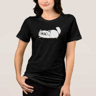 Eigenartige Fluffige Schwanz Katze Tri-Blend-Shirt Tri-Blend Shirt