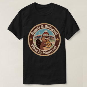 Eigenartige kanadische Montreal Vibes T-Shirt
