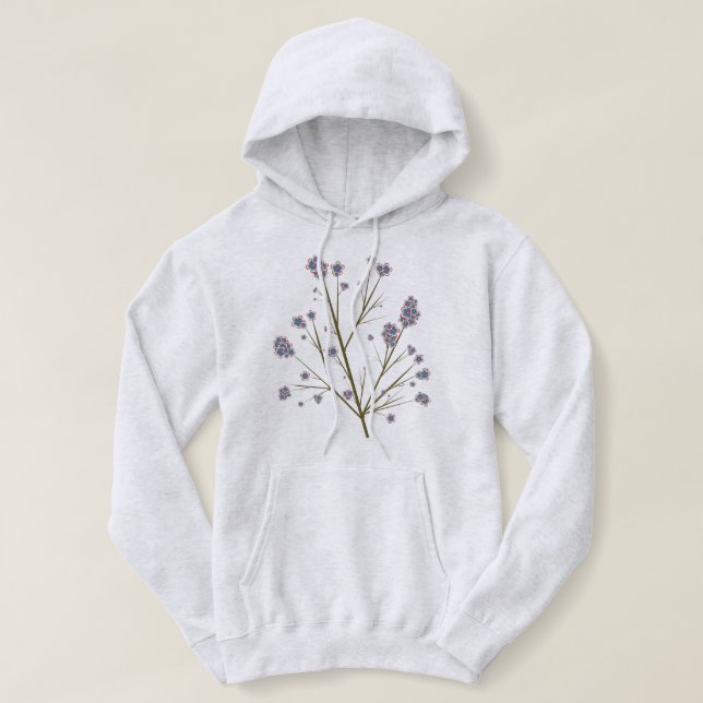 Eigenartiges Blooms Pullover Hoodie (Design vorne)