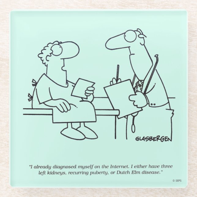 Eigendiagnose Glasuntersetzer (Vorderseite)