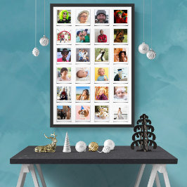 Eigene 24 FotoCollage Retro Instant Film Poster