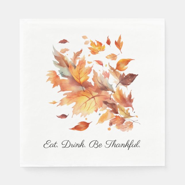 Eigene Ahornkaskade im Herbst Serviette (Vorderseite)