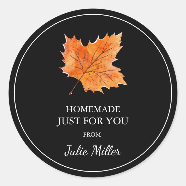 Eigene Ahornmarke für Sie Runder Aufkleber (Vorderseite)