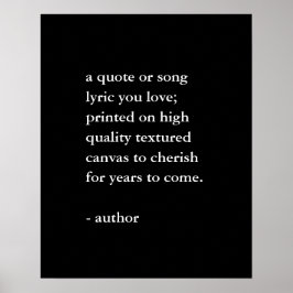 Eigene Angebotsausgabe Poster