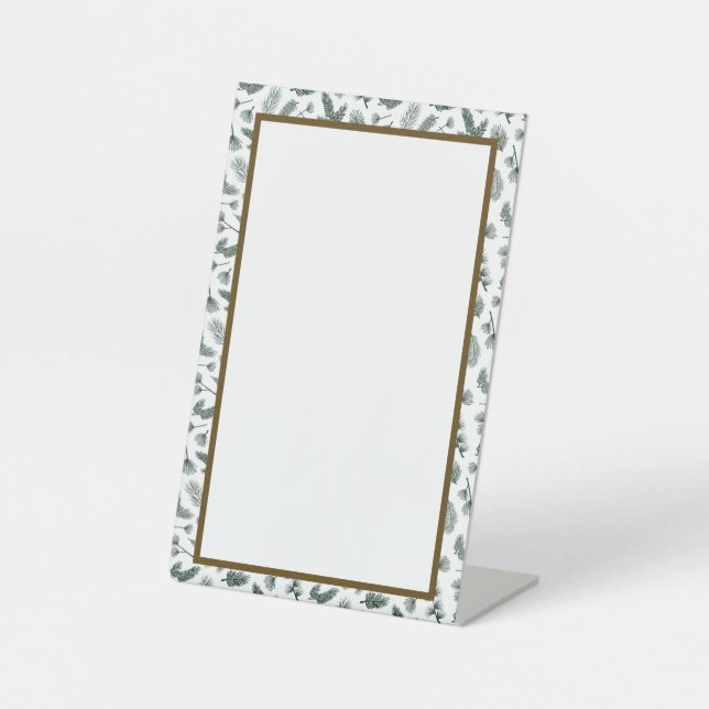 Eigene Anmeldung in Pine Sockelschild (Vorderseite)