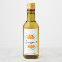 Eigene Arancello-Marke Weinetikett