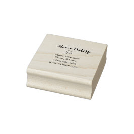 Eigene Bäckerei fügen Sie Ihren eigenen Textnamen  Gummistempel