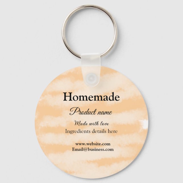 Eigene Bäckerei mit Liebe ergänzen die Website Schlüsselanhänger (Vorderseite)