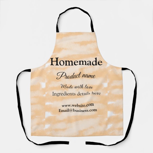 Eigene Bäckerei mit Liebe ergänzen die Website Schürze (Vorderseite)