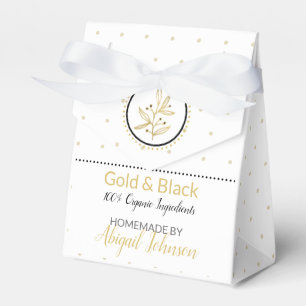 Eigene Bath-und Körperpackung Gold und Schwarz Geschenkschachtel