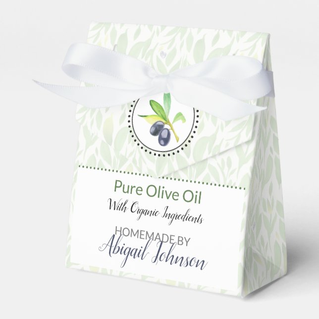 Eigene Bath-und Körperpackung | Olive Oil Box Geschenkschachtel (Vorderseite)