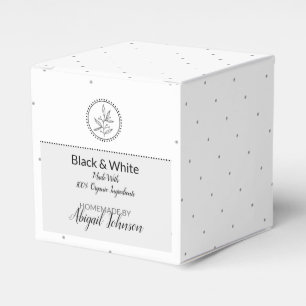 Eigene Bath-und Körperpackung Schwarz/Weiß Geschenkschachtel
