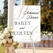 Eigene Begrüßung Unterschreiben Probe Abendessen