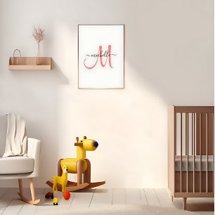 Eigene Bezeichnung für das Monogramm   Chic 8"x10" Poster