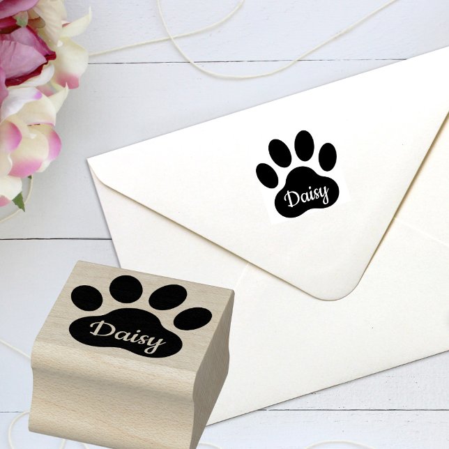 Eigene Bezeichnung Paw Print Signature Rubber Brie Gummistempel (Von Creator hochgeladen)