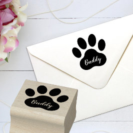 Eigene Bezeichnung Paw Print Signature Rubber Brie Gummistempel