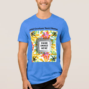 Eigene Bilddatei im Foto hier benutzerdefiniert hi Tri-Blend Shirt