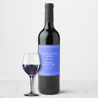 Eigene Blueberry-Marke Weinetikett