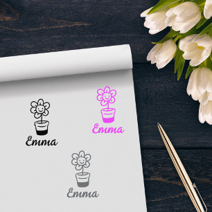 Eigene Blume Gummistempel